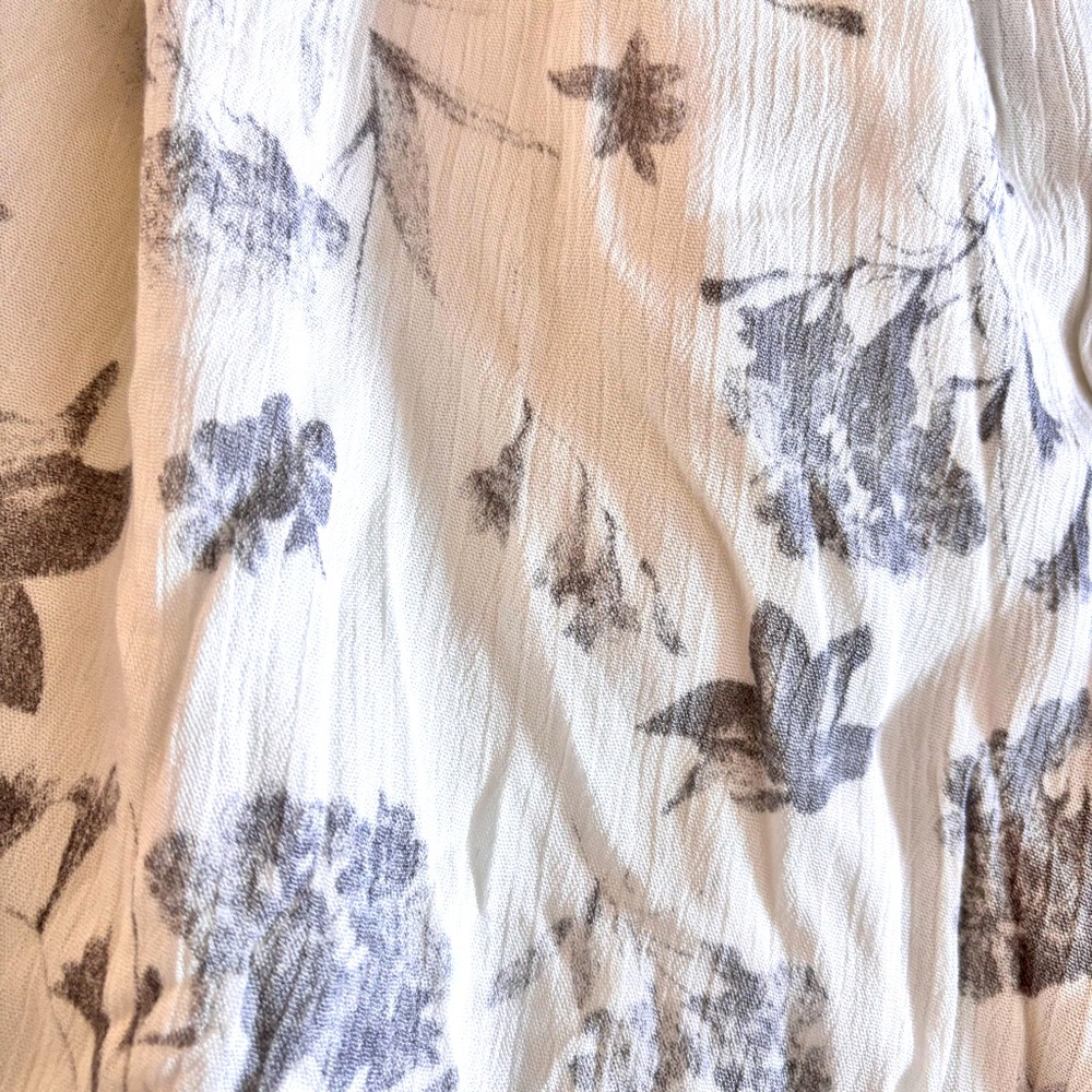 Hem & Thread Cream sleeveless dress NWT 1 large two pockets - Picture 5 of 7